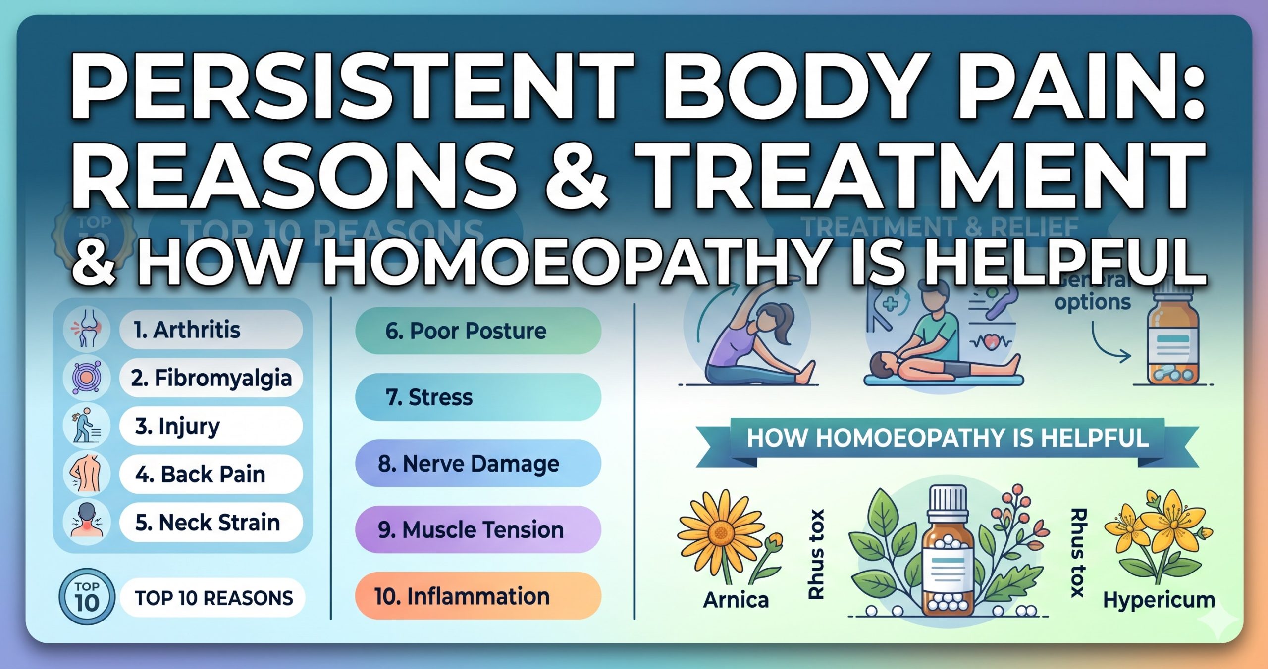 Top 10 Reasons for Persistent Body Pain and Its Treatment